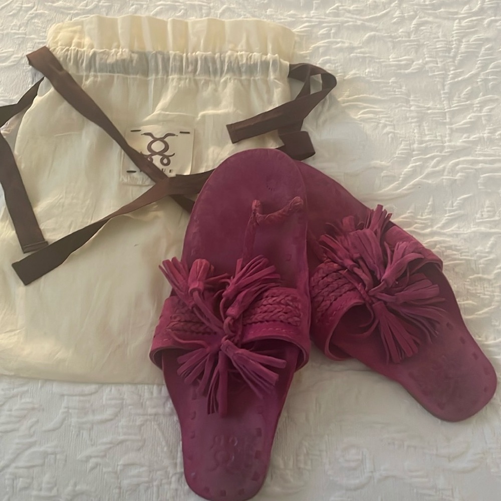 FIGUE. Pink Sandals with Comfortable Sole and Stylish Design